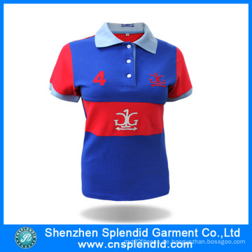 Guangdong Plus Size Frauen Kleidung Stickerei Designs Polo Shirt